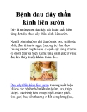 Bệnh đau dây thần kinh liên sườn