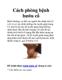 Cách phòng bệnh bướu cổ