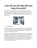 Làm thế nào để nhận biết bạn đang bị lao phổi