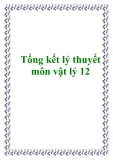 Tổng kết lý thuyết môn vật lý 12