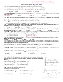 Trắc nghiệm đại cương về dòng điện xoay chiều