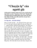 “Chuyện lạ” của người già