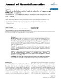 báo cáo hóa học: "  Chronic brain inflammation leads to a decline in hippocampal NMDA-R1 receptors"