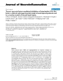 báo cáo hóa học: "  Tumor necrosis factor-mediated inhibition of interleukin-18 in the brain: a clinical and experimental study in head-injured patients and in a murine model of closed head injury."