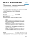 báo cáo hóa học: "  Brain inflammation and oxidative stress in a transgenic mouse model of Alzheimer-like brain amyloidosis"