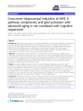 báo cáo hóa học: " Concurrent hippocampal induction of MHC II pathway components and glial activation with advanced aging is not correlated with cognitive impairment"