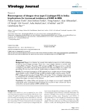 Báo cáo hóa học: "  Reemergence of dengue virus type-3 (subtype-III) in India: Implications for increased incidence of DHF & DSS"