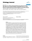 Báo cáo hóa học: " Motavizumab, A Neutralizing Anti-Respiratory Syncytial Virus (Rsv) Monoclonal Antibody Significantly Modifies The Local And Systemic Cytokine Responses Induced By Rsv In The Mouse Model"