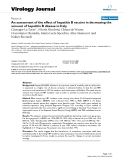 Báo cáo hóa học: " An assessment of the effect of hepatitis B vaccine in decreasing the amount of hepatitis B disease in Italy"