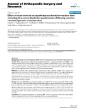 báo cáo hóa học:"  Effect of cross exercise on quadriceps acceleration reaction time and subjective scores (Lysholm questionnaire) following anterior cruciate ligament reconstruction"