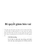 Bí quyết giảm béo vai