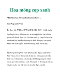 Hoa móng cọp xanh