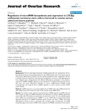 báo cáo hóa học:"   Regulation of microRNA biosynthesis and expression in 2102Ep embryonal carcinoma stem cells is mirrored in ovarian serous adenocarcinoma patients"