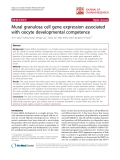 báo cáo hóa học:"   Mural granulosa cell gene expression associated with oocyte developmental competence"