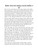 Bệnh viêm loét miệng truyền nhiễm ở dê