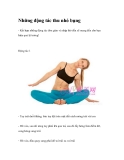Những động tác thu nhỏ bụng