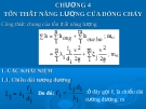  Bài giảng các quá trình cơ học - Chương 4: Tổn thất năng lượng của dòng chảy