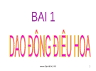 Bài giảng: Dao động điều hòa