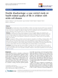 báo cáo hóa học:" Double disadvantage: a case control study on health-related quality of life in children with sickle cell disease"