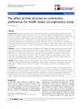 báo cáo hóa học:"  The effect of time of onset on community preferences for health states: an exploratory study"