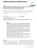 báo cáo hóa học:"  Health-related quality of life in parents of school-age children with Asperger syndrome or high-functioning autism"