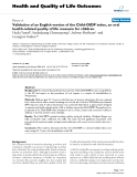 báo cáo hóa học:" Validation of an English version of the Child-OIDP index, an oral health-related quality of life measure for children"