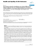 báo cáo hóa học:" A promising method for identifying cross-cultural differences in patient perspective: the use of Internet-based focus groups for content validation of new Patient Reported Outcome assessments"