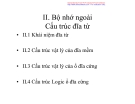 II. Bộ nhớ ngoài Cấu trúc đĩa từ