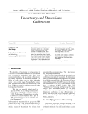 Estimation of uncertainty in three dimensional coordinate measurement by comparison with calibrated points