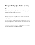 Phong cách năng động cho bạn gái công sở