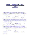 ESTE – dạng 1: CTPT – CTCT