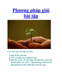 Phương pháp giải bài tập