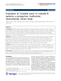 Báo cáo toán học: "  Evaluation of “Candida score” in critically ill patients: a prospective, multicenter, observational, cohort study"
