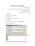 Sử dụng List Control