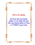 Đồ án tốt nghiệp: "Kế toán tiêu thụ thành phẩm và xác định kết quả tiêu thụ thành phẩm ở Công ty TNHH Trung Tuấn"