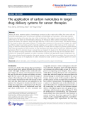 Báo cáo hóa học: "   The application of carbon nanotubes in target drug delivery systems for cancer therapies"