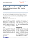 Báo cáo hóa học: "   Graphitic carbon growth on crystalline and amorphous oxide substrates using molecular beam epitaxy"