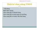 Bài 4: Thiết kế chức năng TMĐT