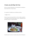 10 món cơm nổi tiếng Việt Nam
