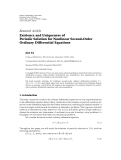 Báo cáo hóa học: "Research Article Existence and Uniqueness of Periodic Solution for Nonlinear Second-Order Ordinary Differential Equations"