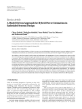 Báo cáo hóa học: "Review Article A Model-Driven Approach for Hybrid Power Estimation in Embedded Systems Design"