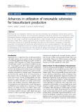 Báo cáo hóa học: "Advances in utilization of renewable substrates for biosurfactant production"