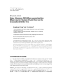 Báo cáo hóa học: " Research Article Some Shannon-McMillan Approximation Theorems for Markov Chain Field on the Generalized Bethe Tree"