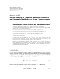 Báo cáo hóa học: "  Research Article On the Stability of Quadratic Double Centralizers and Quadratic Multipliers: A Fixed Point Approach"