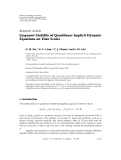 Báo cáo hóa học: "   Research Article Lyapunov Stability of Quasilinear Implicit Dynamic Equations on Time Scales"