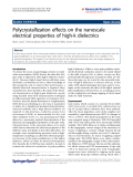 Báo cáo hóa học: "  Polycrystallization effects on the nanoscale electrical properties of high-k dielectrics"