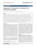 Báo cáo hóa học: "  Aggregate of nanoparticles: rheological and mechanical properties"