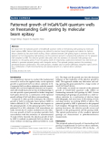 Báo cáo hóa học: " Patterned growth of InGaN/GaN quantum wells on freestanding GaN grating by molecular beam epitaxy"
