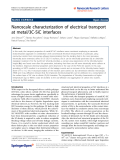 Báo cáo hóa học: " Nanoscale characterization of electrical transport at metal/3C-SiC interfaces"