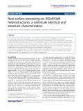 Báo cáo hóa học: " Near-surface processing on AlGaN/GaN heterostructures: a nanoscale electrical and structural characterization"